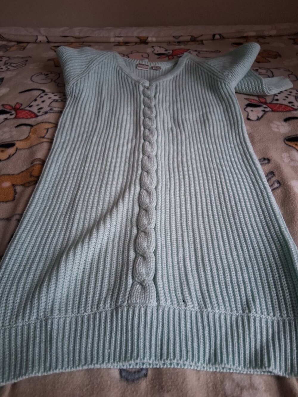 pretty green sweater dress for women